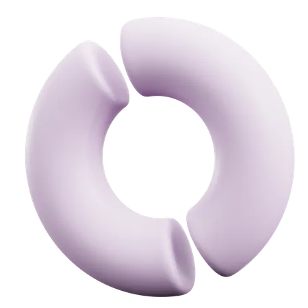 Free Doppelte halbe Torus abstrakte Formen  3D Icon