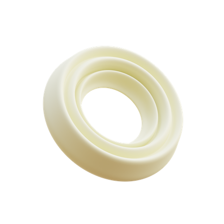 Free Doppelschichtiger Donut  3D Icon