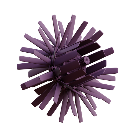 Free Doppelseitiger Blütenblattfächer  3D Icon