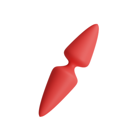 Free Kegel mit doppelter Spitze und abgeschrägter Spitze  3D Illustration