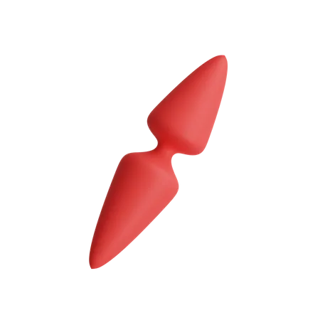 Free Kegel mit doppelter Spitze und abgeschrägter Spitze  3D Illustration