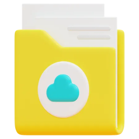 Free Dossier cloud  3D Icon