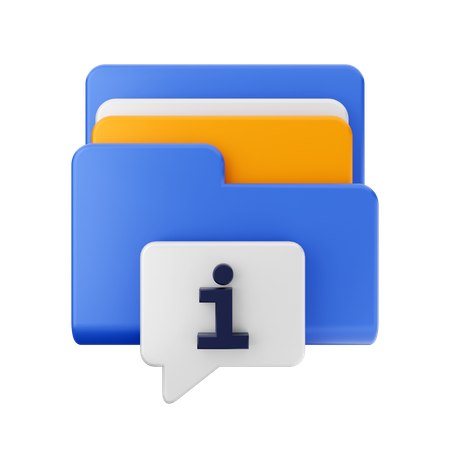 Free Dossier d'informations  3D Icon