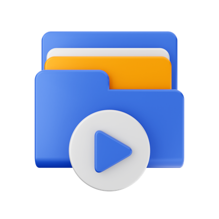 Free Dossier du bouton de lecture  3D Icon