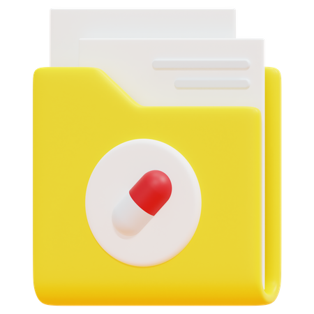 Free Dossier médical  3D Icon