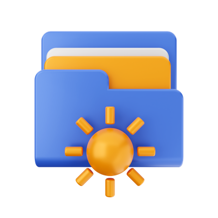 Free Dossier soleil  3D Icon