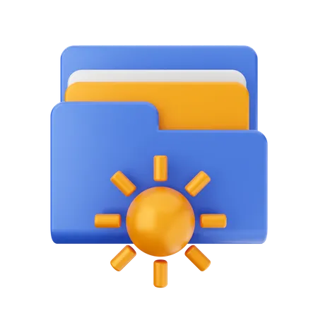 Free Dossier soleil  3D Icon