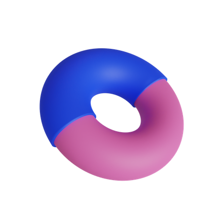 Free Double Donut 3D Illustration