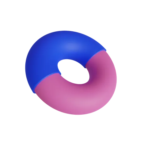 Free Double Donut 3D Illustration