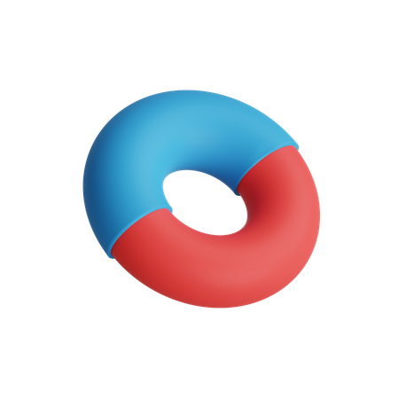 Free Double Donut  3D Icon