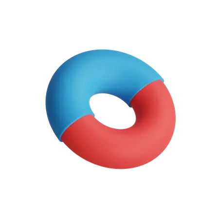 Free Double Donut  3D Icon