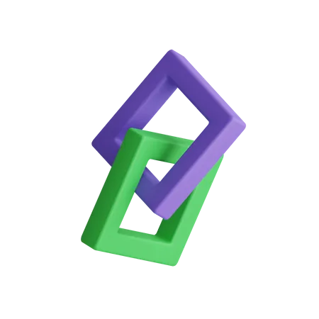 Free Double Quadrilateral  3D Illustration