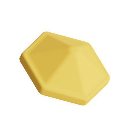 Free Double Sided Hexagon  3D Icon