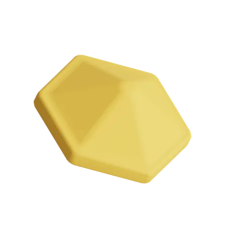 Free Double Sided Hexagon  3D Icon