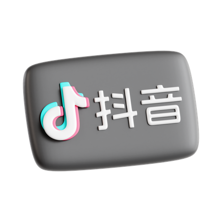 Free Douyin  3D Icon