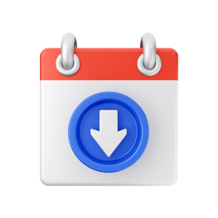 Free Download Calendar  3D Icon