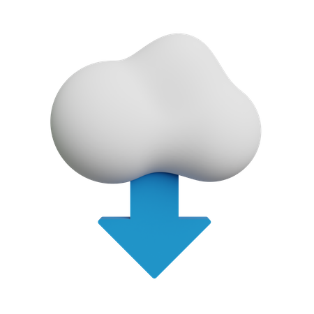 Free Download from cloud  3D Icon