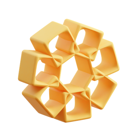 Free Drahtgitter Hepta Quader  3D Icon