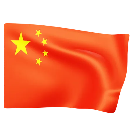 Free Drapeau de la Chine  3D Icon