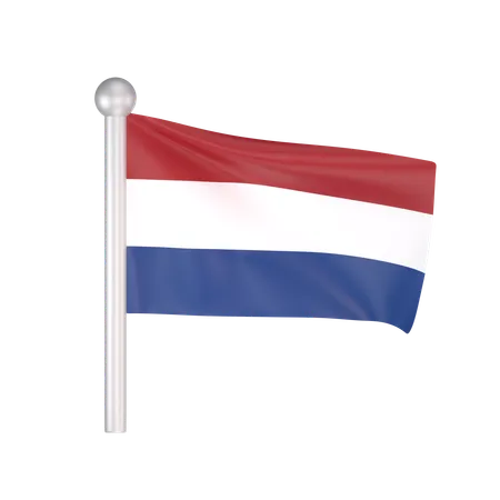 Free Drapeau des Pays-Bas  3D Icon