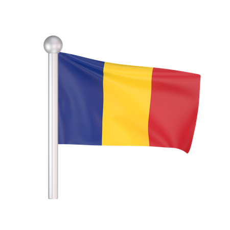 Free Drapeau de la Roumanie  3D Icon