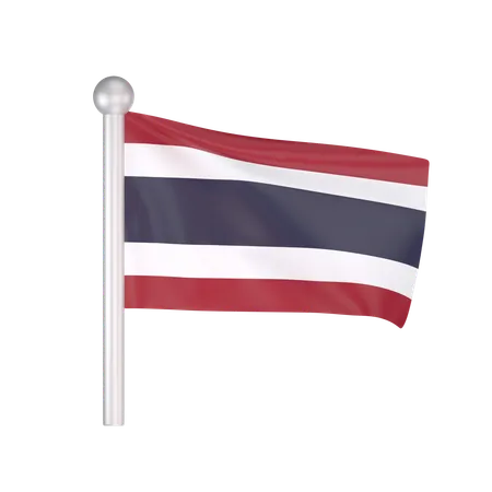 Free Drapeau de la Thaïlande  3D Icon