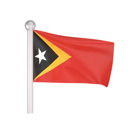 Free Drapeau du Timor oriental  3D Icon