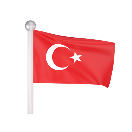 Free Drapeau de la Turquie  3D Icon