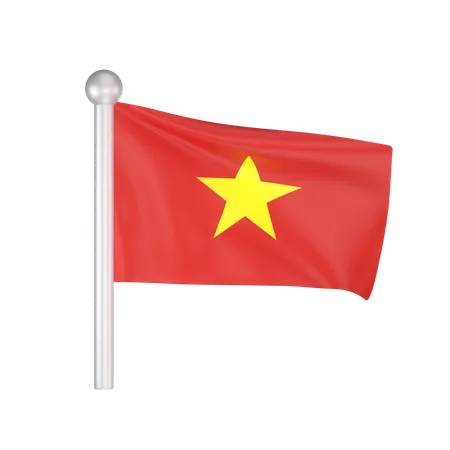 Free Drapeau vietnamien  3D Icon