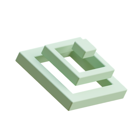 Free Dreifach offene Quader  3D Icon