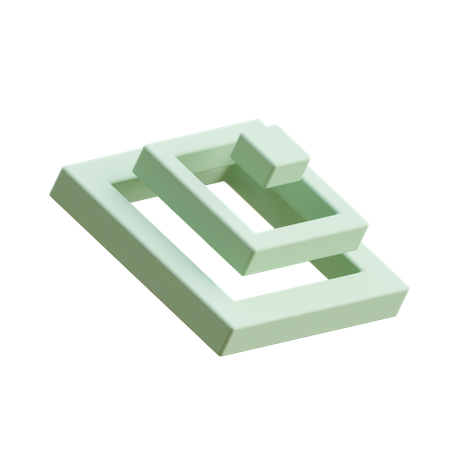 Free Dreifach offene Quader  3D Icon