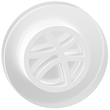 Free Dribbble  3D Icon