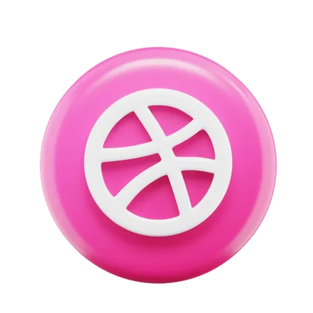 Free Dribbble  3D Icon