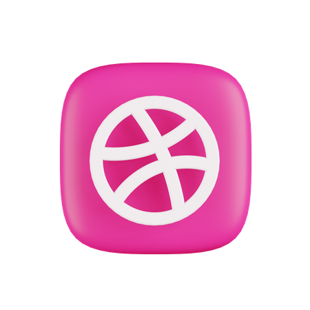 Free Dribbble  3D Icon