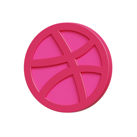 Free Dribbble  3D Icon