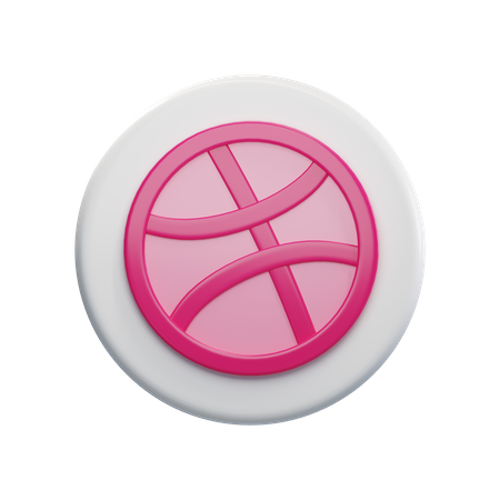 Free Dribbble  3D Icon