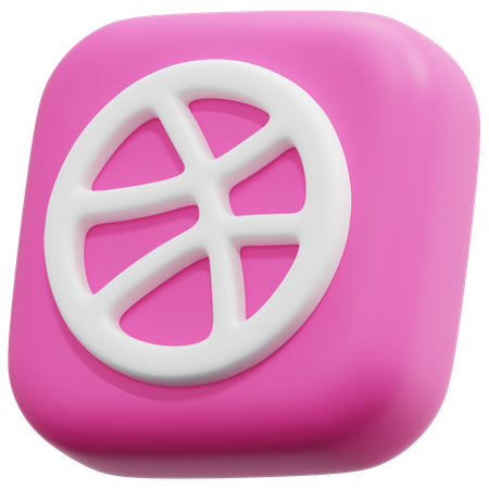 Free Dribbble  3D Icon