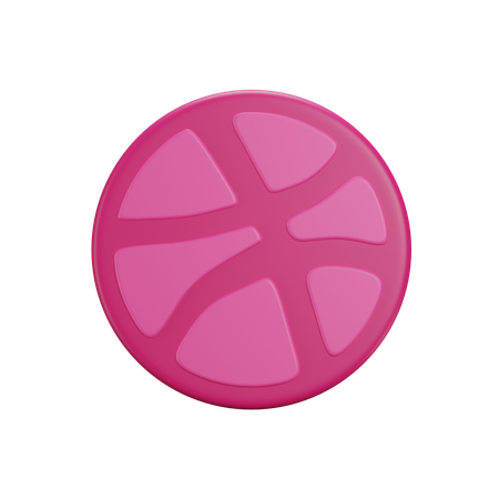 Free Dribbble  3D Icon