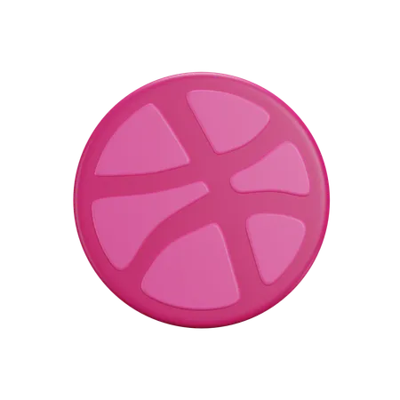 Free Dribbble  3D Icon