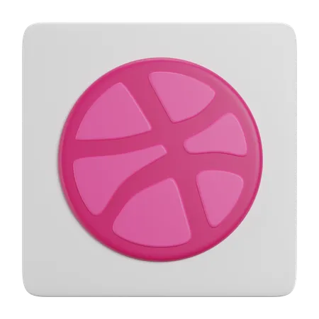 Free Dribbble  3D Icon