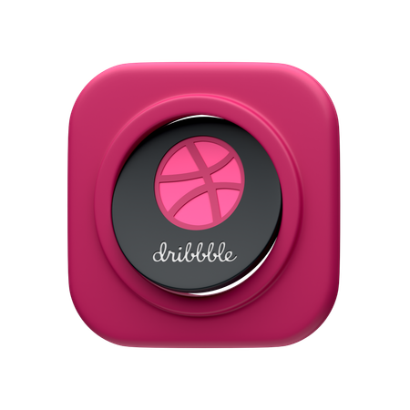 Free Dribbble  3D Icon