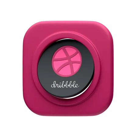 Free Dribbble  3D Icon