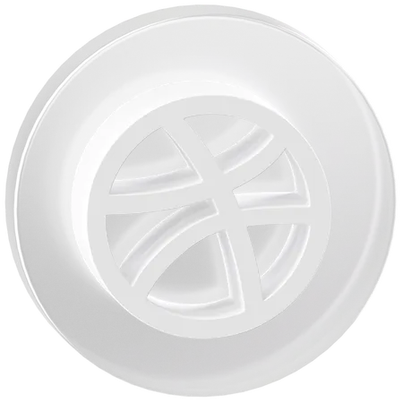 Free Dribbble  3D Icon