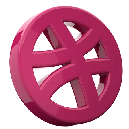 Free Dribbble  3D Icon