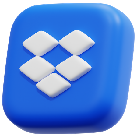 Free Dropbox  3D Icon
