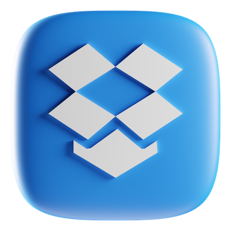 Free Dropbox  3D Icon