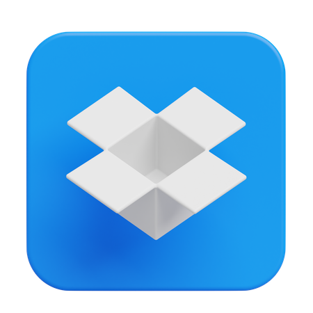 Free Dropbox  3D Logo