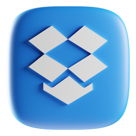 Free Dropbox  3D Icon