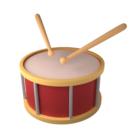 Free Drum  3D Icon