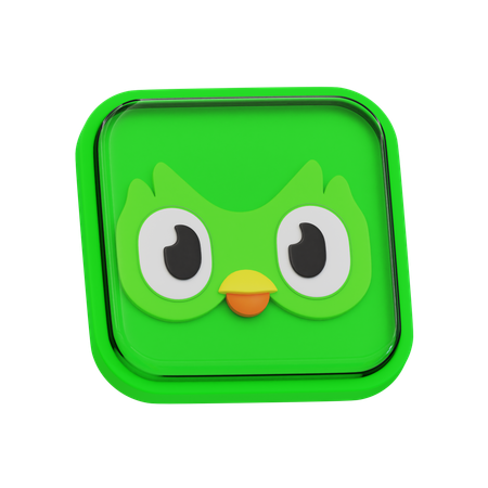 Free Duolingo  3D Icon